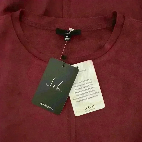 JOH Anthropologie aurora M long sleeve faux suede dress, NWT, side pockets - Picture 4 of 6